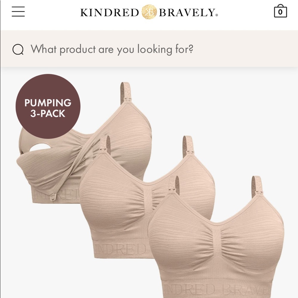 Kindred Braverly Wash-Wear-spare pumping and nursing bra 3 pack